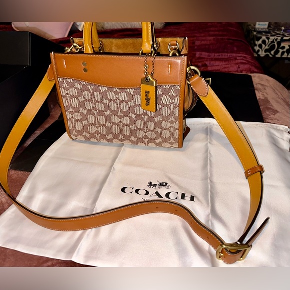 COACH Rogue 25 in Signature Textile Jacquard Handbag - Picture 9 of 16